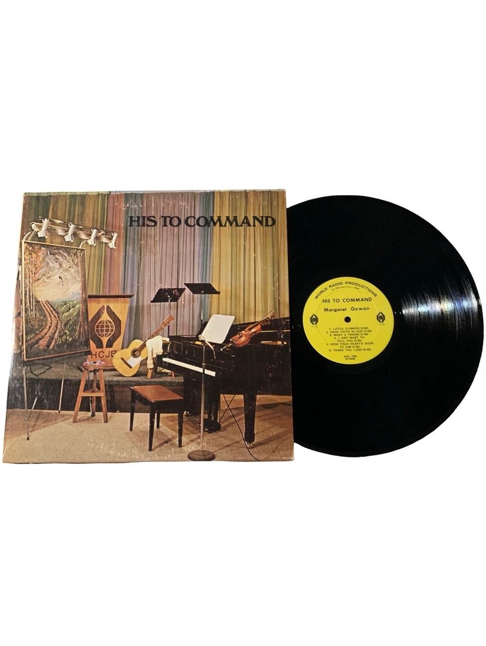 His To Command by Margaret Gowan Vintage Vinyl Record LP Good Condition